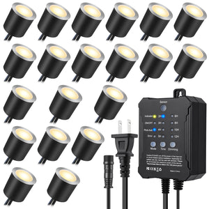 SMY Lighting Dimmable 168体彩网极速一分钟官网查询结果 deck lights 20Pack with Timer and Photocell Sensor - SMY Lighting